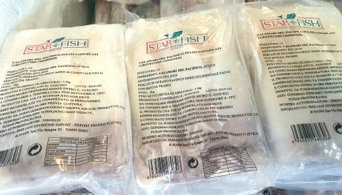 Calamari Congelati Puliti U5 kg. 2